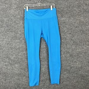 Fabletics Womens Activewear Leggings Size Large Blue Mid Rise Ankle Athleisure